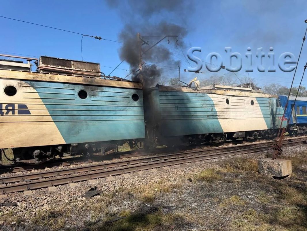 «Герань» поразила локомотив поезда в Днепропетровской области